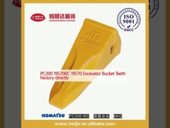 PC200 19570RC 19570 Fábrica de dientes de cubos de excavadoras directamente