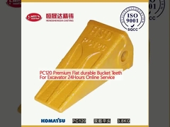 PC120 Premium Dentes de cubo planos duraderos para excavadora Servicio en línea 24 horas