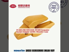 PC400 208-939-3120 PC500 Adaptador de cubo de excavadora 52HRC Cuadro de madera