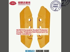 SK260-8 Protector de cubos de excavadoras Refuerzo de doble grosor para condiciones adversas