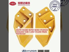 XD210 XD200 XD150 XD60 HYUNDAI Excavadora cortadora lateral de doble hoja reforzada