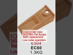 EC60 EC140 E504 14527863 Reemplazo de dientes de cubo plano Funcionamiento con bajo ruido