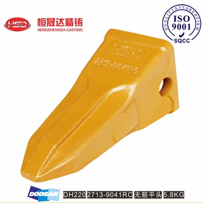DH220 DH280 2713-9041RC 2713-9038 DOOSAN Tratamiento de fuerza de las puntas de los dientes del cubo