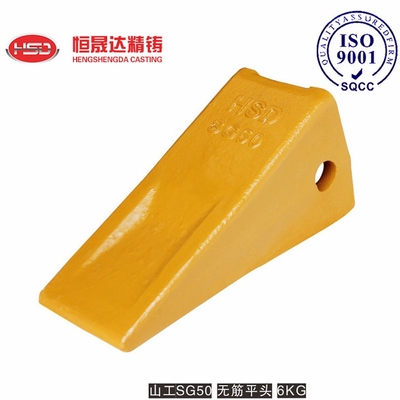 SG50 Dientes del cubo de la excavadora de diseño ligero de acero de aleación plana